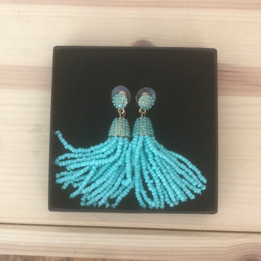 Turquoise beaded earrings